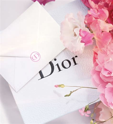 dior gift certificate